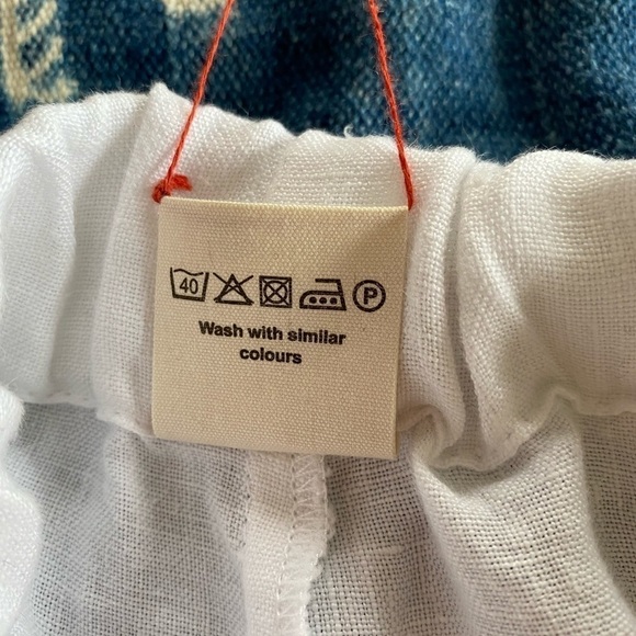 NWT d96p Wide Leg Linen Pants White - Picture 7 of 10